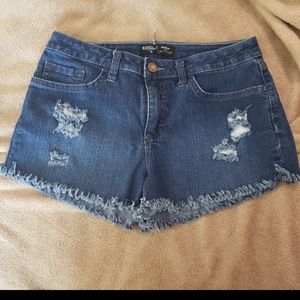 Jean Cut off Distressed Shorts Sz 8